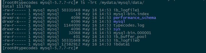 初始化MySQL自身的数据库