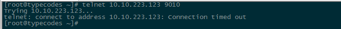 Linux telenet connection timed out