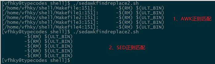 使用sed和awk查找和替换字符串处理Makefile文件（二）