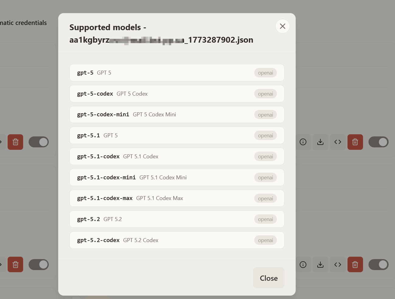 cpa 服务器查看 Auth Files免费账号只能gpt-codex-5.2