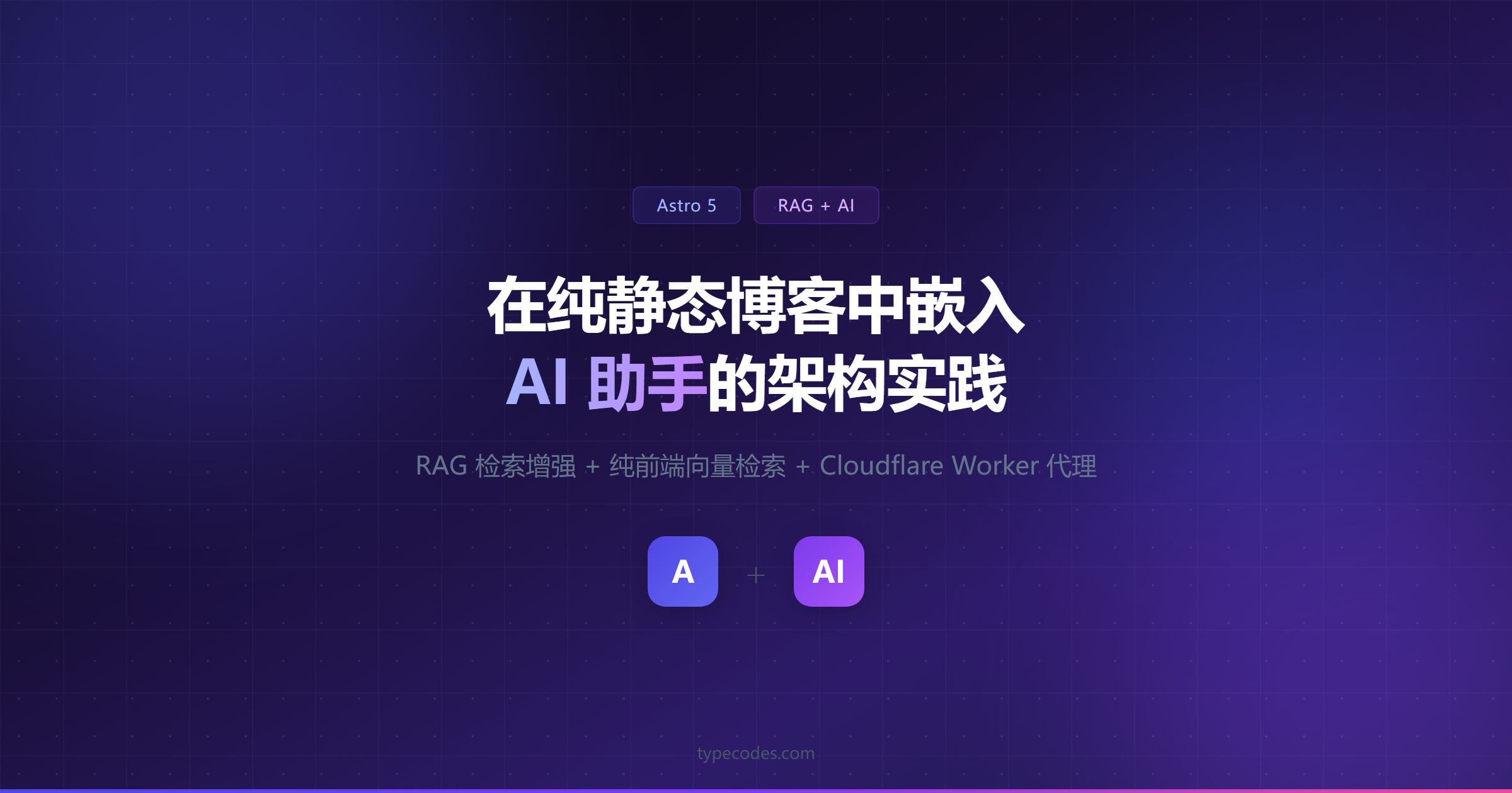 为 Astro 博客接入 AI 助手：RAG 架构设计与方案选型